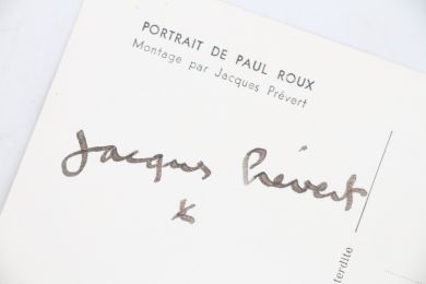 PREVERT : Carte postale signée accompagnée d'une petite étoile - Signiert, Erste Ausgabe - Edition-Originale.com