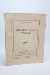 PREVOST : Dix-huitième année - First edition - Edition-Originale.com