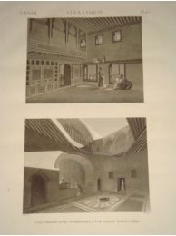 DESCRIPTION DE L'EGYPTE.  Alexandrie. Vues perspectives intérieures d'une maison particulière. (ETAT MODERNE, volume II, planche 92) - Edition Originale - Edition-Originale.com