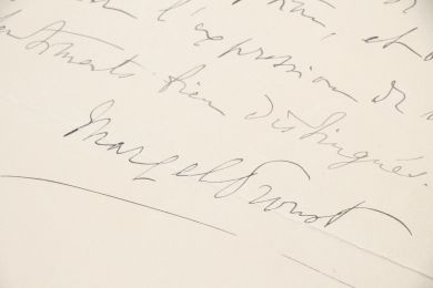 PROUST : Lettre autographe signée à propos de l'acquisition d'autographes - Signiert, Erste Ausgabe - Edition-Originale.com