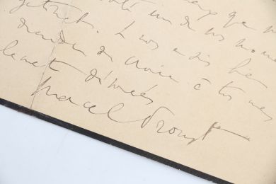 PROUST : Lettre autographe signée à propos de ses pastiches - Signiert, Erste Ausgabe - Edition-Originale.com