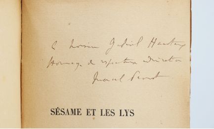PROUST : Sésame et les lys - Libro autografato, Prima edizione - Edition-Originale.com