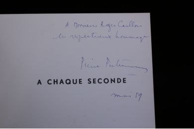 PUTTEMANS : A chaque seconde - Signed book, First edition - Edition-Originale.com