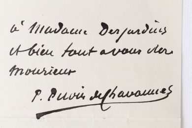 PUVIS DE CHAVANNES : Lettre autographe signée de Pierre Puvis de Chavannes - Signed book, First edition - Edition-Originale.com