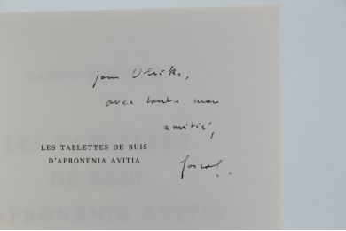 QUIGNARD : Les Tablettes de Buis d'Apromenia Avitia - Libro autografato, Prima edizione - Edition-Originale.com