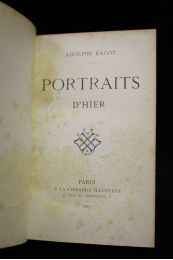 RACOT : Portraits d'hier - First edition - Edition-Originale.com