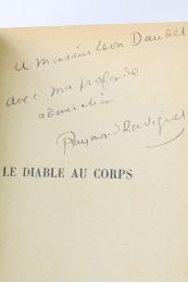 RADIGUET : Le diable au corps - Autographe, Edition Originale - Edition-Originale.com