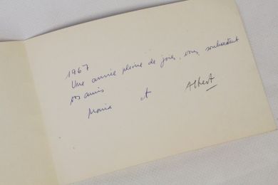 RAFOLS-CASAMADA : Carte de voeux adressée à la famille Raillard pour l'année 1967 signée par Albert Rafols-Casamada et sa femme Maria - Autographe, Edition Originale - Edition-Originale.com