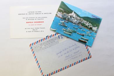 RAFOLS-CASAMADA : Carte postale adressée depuis Cadaquès à ses amis Georges et Alice Raillard - Signed book, First edition - Edition-Originale.com