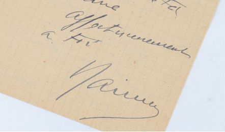 RAIMU : Virulente lettre autographe signée adressée à son grand ami Carlo Rim à propos d'un projet de film avorté : 