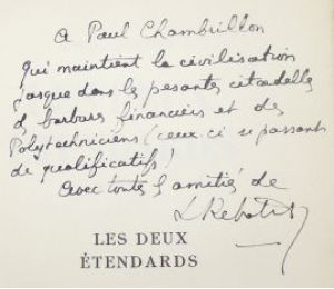 REBATET : Les deux étendards - Libro autografato, Prima edizione - Edition-Originale.com