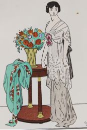 REDFERN : Le Cachemire vert - Robe du soir de Redfern (pl.9, La Gazette du Bon ton, 1912-1913 n°1) - Prima edizione - Edition-Originale.com
