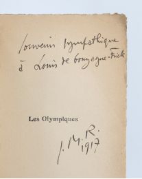 RENAITOUR : Les olympiques - Signiert, Erste Ausgabe - Edition-Originale.com