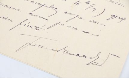 RENARD : Lettre autographe datée et signée adressée à Sacha Guitry : 