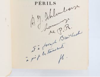 REVERDY : Risques et périls - Autographe, Edition Originale - Edition-Originale.com