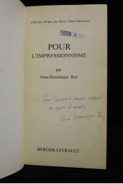 REY : Pour l'impressionisme. - Contre l'impressionnisme - Autographe, Edition Originale - Edition-Originale.com