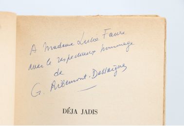 RIBEMONT-DESSAIGNES : Déjà jadis ou du mouvement Dada à l'espace abstrait - Signiert, Erste Ausgabe - Edition-Originale.com