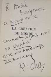 RICHAUD : La création du monde - Signiert, Erste Ausgabe - Edition-Originale.com