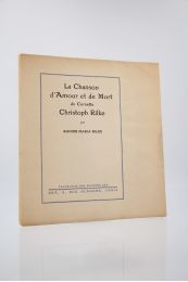 RILKE : La Chanson de l'amour et de la mort du cornette Christoph Rilke - Edition Originale - Edition-Originale.com