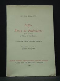 RIMBAUD : Lettre au Baron de Petdechèvre à son secrétaire au château de Saint-Magloire - Prima edizione - Edition-Originale.com