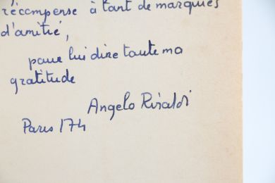 RINALDI : L'Education de l'Oubli - Autographe, Edition Originale - Edition-Originale.com