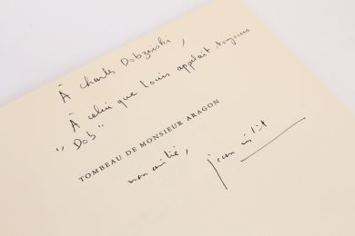 RISTAT : Tombeau de monsieur Aragon - Autographe, Edition Originale - Edition-Originale.com