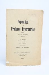 ROBIN : Population et prudence procréatrice - Edition Originale - Edition-Originale.com