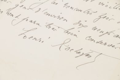 ROCHEFORT : Ironique pensée manuscrite signée - Autographe, Edition Originale - Edition-Originale.com