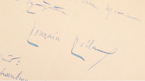 ROLLAND : Belle lettre autographe datée et signée à propos de son admiration pour le physiologiste Georg Friedrich Nicolaï : 