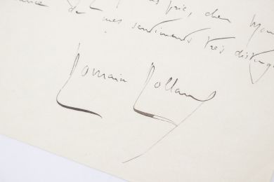 ROLLAND : Lettre autographe datée et signée adressée à son ami Edward St-John Mildman - Signed book, First edition - Edition-Originale.com