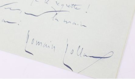 ROLLAND : Lettre autographe datée et signée détaillant son programme estival : 