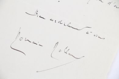 ROLLAND : Lettre manuscrite datée et signée demandant à un directeur de revue s'il peut accepter un extrait de son prochain ouvrage - Autographe, Edition Originale - Edition-Originale.com