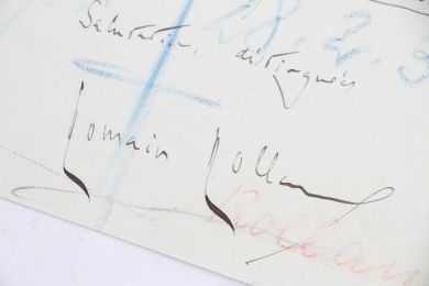 ROLLAND : Lettre manuscrite datée et signée pour passer commandes de deux partitions de Ludwig van Beethoven  - Autographe, Edition Originale - Edition-Originale.com