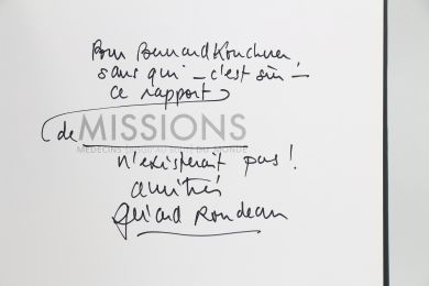 RONDEAU : Missions - Médecins jusqu'au bout du monde - Signed book, First edition - Edition-Originale.com