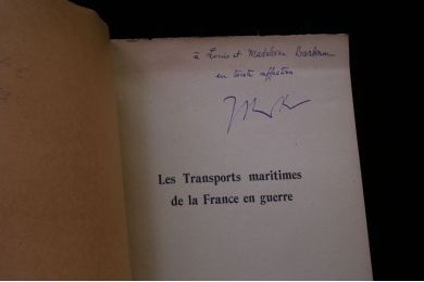 ROULLIER : Les transports maritimes de la France en guerre (Septembre 1939- Juin 1940.) - Signiert, Erste Ausgabe - Edition-Originale.com