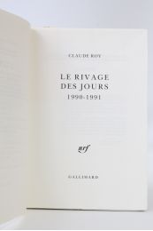 ROY : Le rivage des jours. 1990-1991 - First edition - Edition-Originale.com