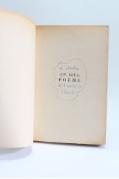 ROY : Un seul poème - Signed book, First edition - Edition-Originale.com