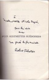 SABATIER : Les allumettes suédoises - Signed book, First edition - Edition-Originale.com