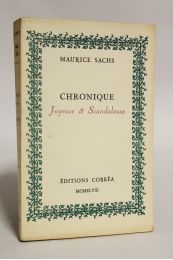 SACHS : Chronique joyeuse et scandaleuse - Prima edizione - Edition-Originale.com