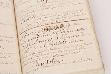 SADE : Les antiquaires. Manuscrit autographe complet et unique. - Signed book, First edition - Edition-Originale.com