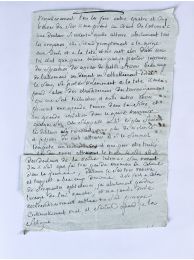 SADE : Lettre du marquis de Sade depuis l'asile de Charenton - Signiert, Erste Ausgabe - Edition-Originale.com