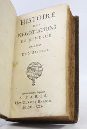 SAINT DISDIER : Histoire des négociations de Nimegue par le sieur de St Disdier - Edition Originale - Edition-Originale.com