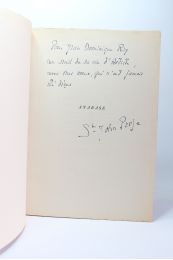 SAINT-JOHN PERSE : Anabase - Signed book - Edition-Originale.com
