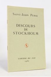 SAINT-JOHN PERSE : Discours de Stockholm - Erste Ausgabe - Edition-Originale.com