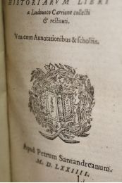 SALLUSTE : C. C. Sallustii Crispi quae supersunt opera. Conivratio catilinae. Bellum iugurthinum. Histoiarum libri a Ludovico Carrione collecti & restituti. Una cum annotationibus & scholiis - Edition-Originale.com