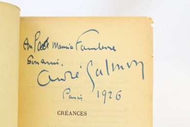 SALMON : Créances 1905-1910 - Autographe - Edition-Originale.com