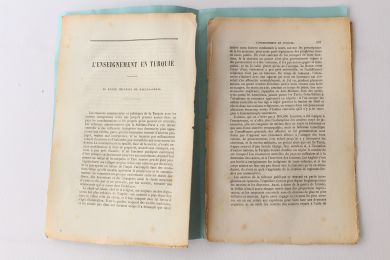SALVE : L'enseignement en Turquie. Le lyçée impérial de Galata-Séraï - Erste Ausgabe - Edition-Originale.com
