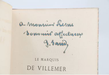 SAND : Le marquis de Villemer - Autographe, Edition Originale - Edition-Originale.com