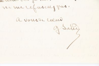 SAND : Lettre autographe signée adressée à Alphonse Peyrat - Autographe, Edition Originale - Edition-Originale.com