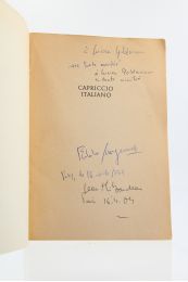 SANGUINETI : Capriccio italiano - Libro autografato, Prima edizione - Edition-Originale.com